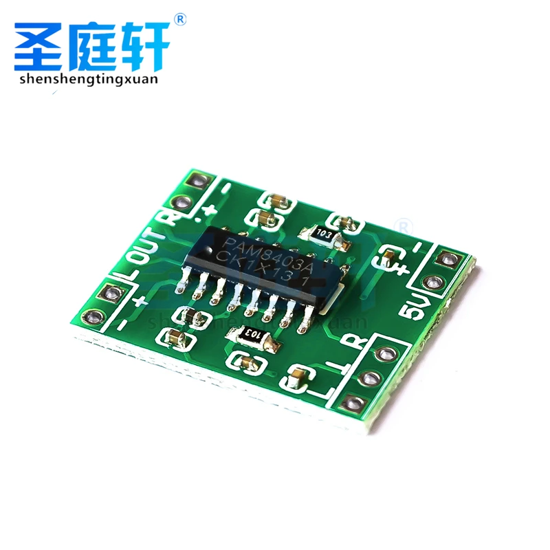 Плата усилителя мощности PAM8403 Mini 2x3 Вт Hi-Fi для стерео класса D 2 0 канала цифрового