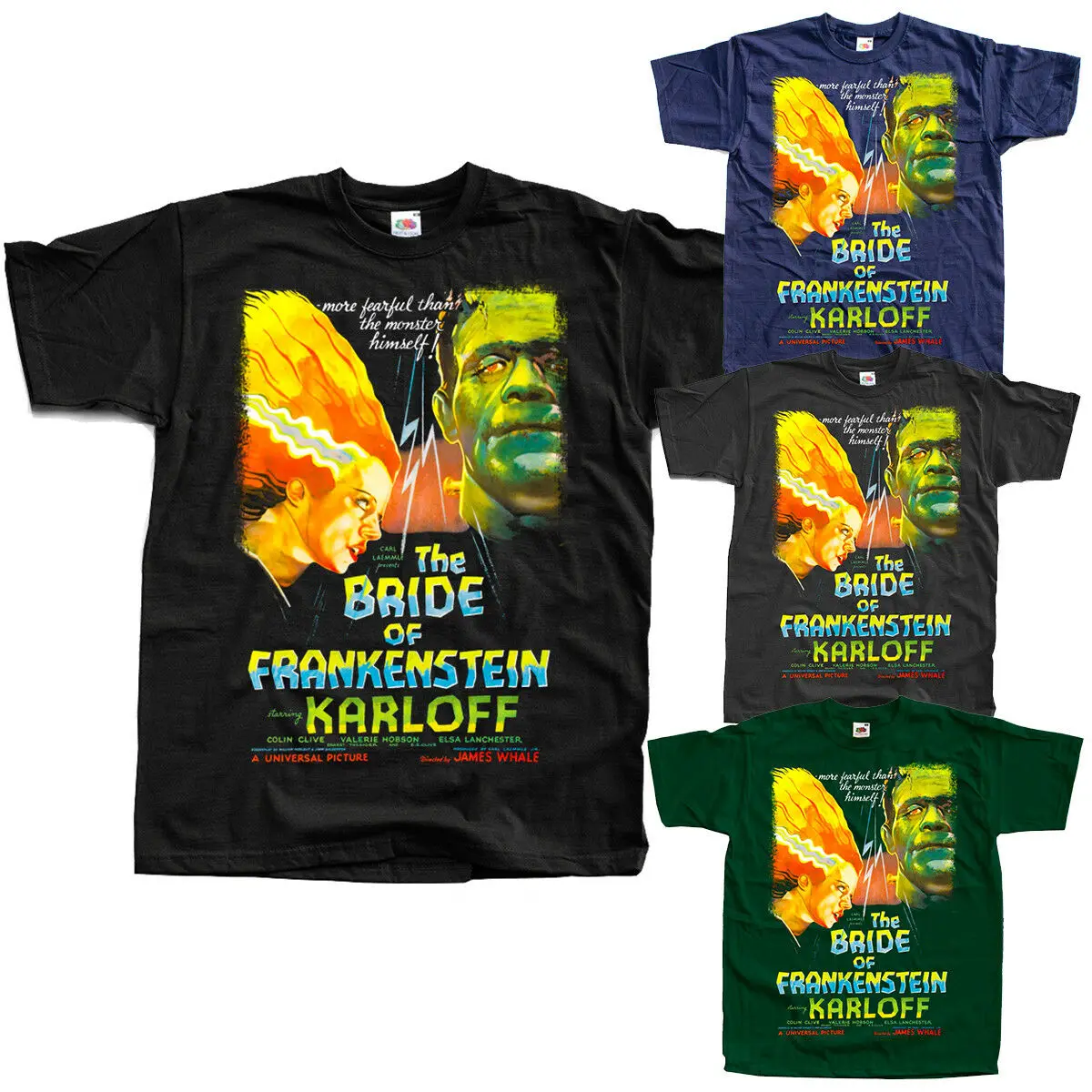Невеста Франкенштейна V22 постер фильма 1935 футболка (черная) все размеры S
