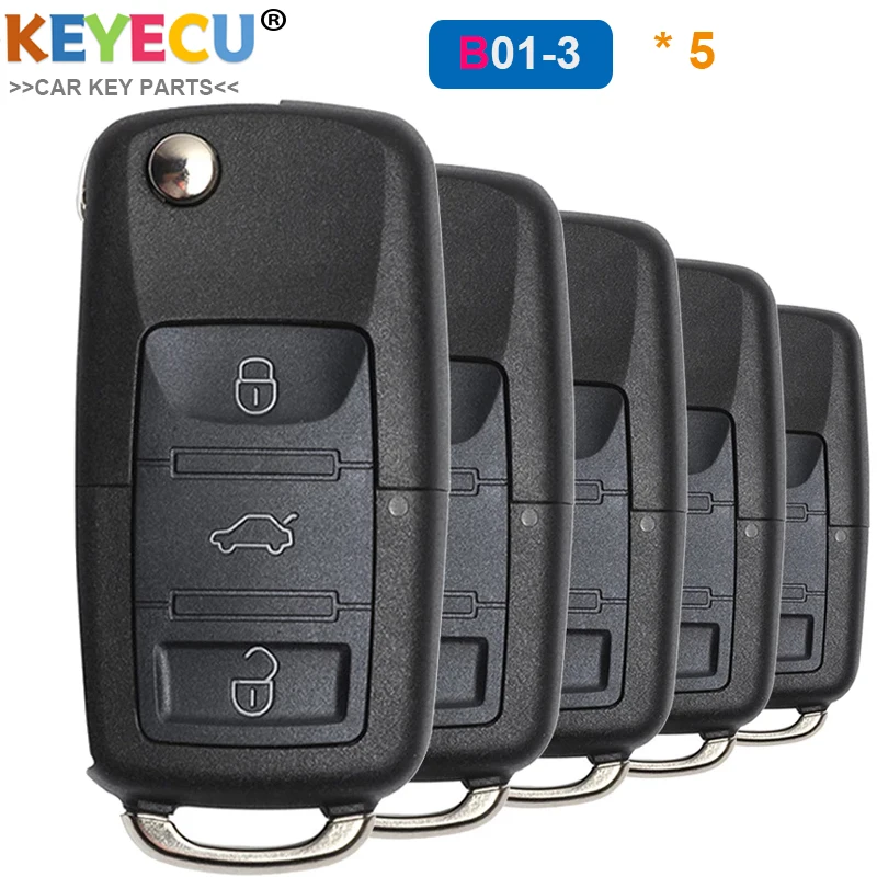 KEYECU 5 шт. KEYDIY серии B B01 3 универсальный пульт дистанционного управления