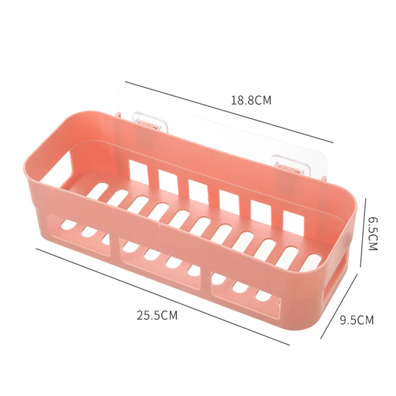 Bathroom Shelf Organizer Wall Mounted Holder For Shampoo Shower Shelves Draining Soap Tray Free Punching Basket Rack | Дом и сад