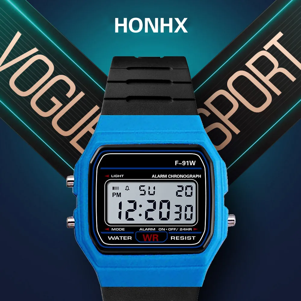 

2020 New Fashion Rubber Digital Watch Men Sport Color Watches Electronic LED Male Wrist Watch For Men Clock Relogio Masculino