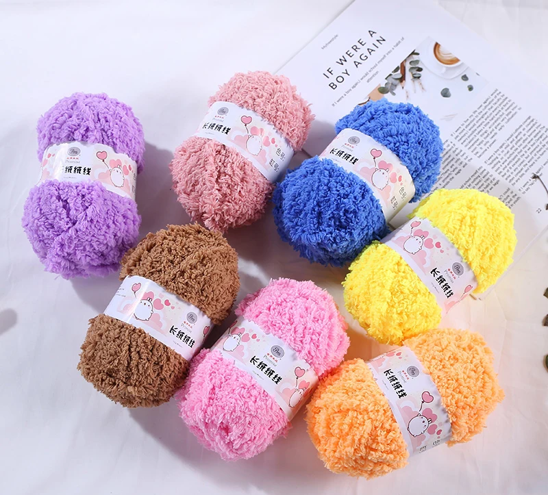 TPRPYN 1 шт. = 50 г шерстяная Толстая Коралловая бархатная Пряжа мягкая детская пряжа