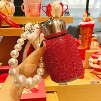 rhinestone studded food grade rust proof insulated tumbler for home