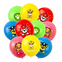 1015pcs paw patrol balloon childrens birthday party venue decoration supplies 12 inch latex balloons kids toy christmas gift