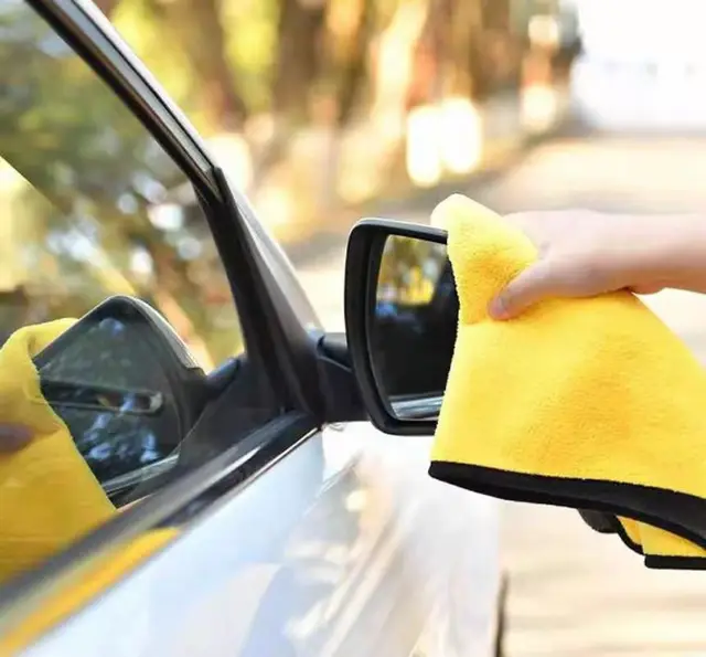 A towel for cleaning,Coral fleece, wipe car towel, thicken, wash car, clean,Double sided,Outdoor, home, universal