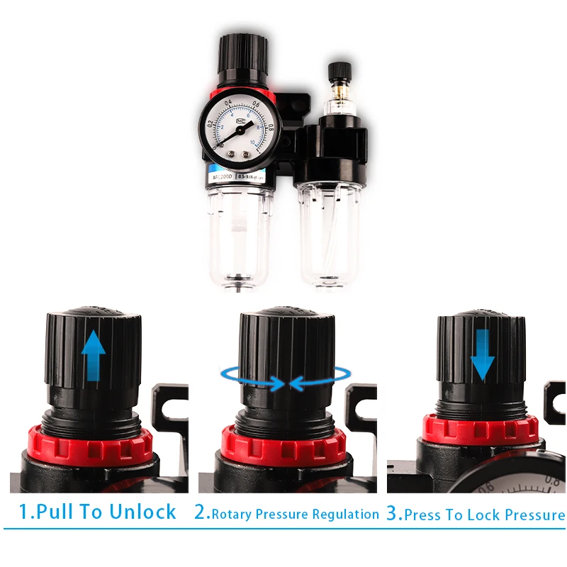 Воздушный компрессор AFC2000 BFC2000 G1/4 &quot масляный сепаратор воды Регулятор Фильтра