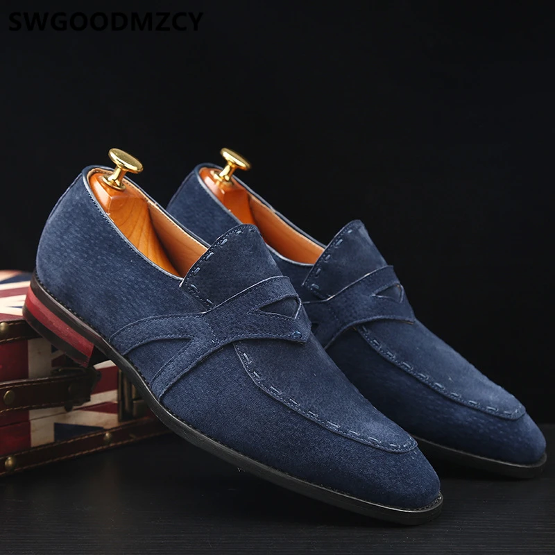 

Suede Shoes Men Oxford Loafers Black Formal Shoes For Men Party Shoes Men Classic Italian Mocassin Homme Chaussure Homme Mariage