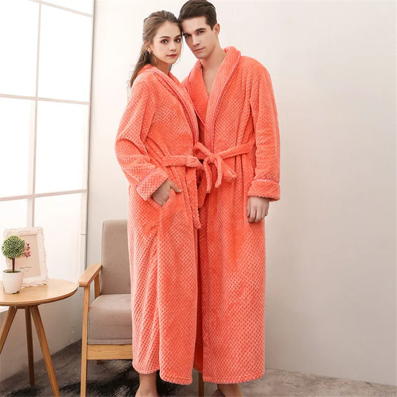 Женский фланелевый Халат кимоно с длинным рукавом и поясом|Халаты| |