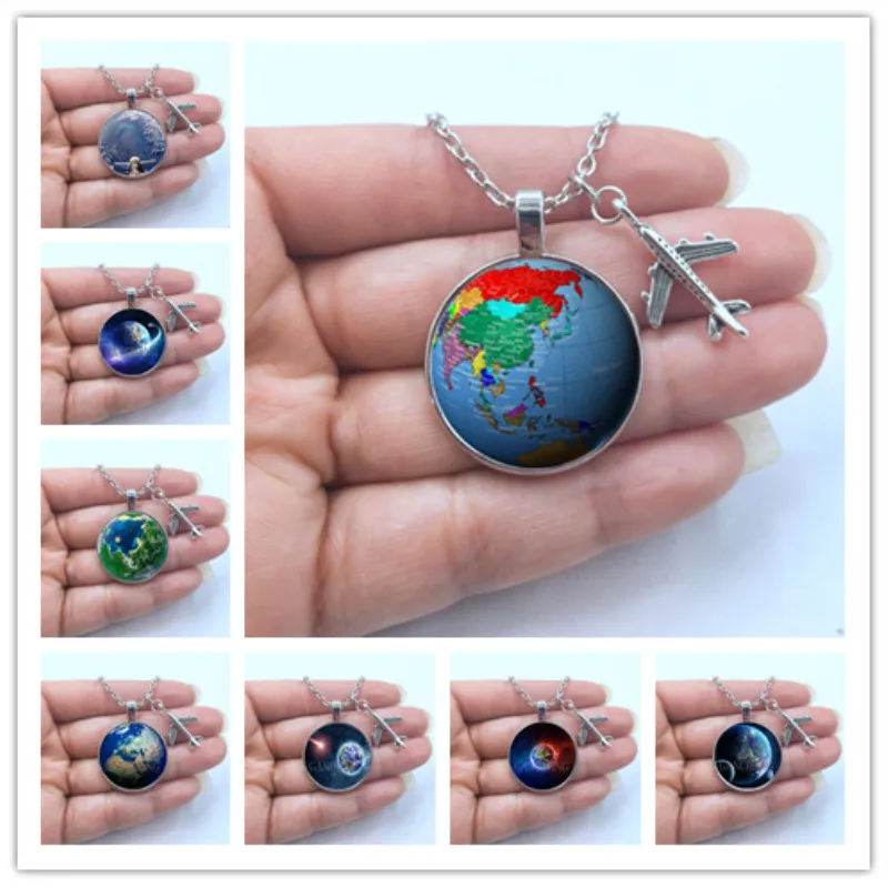 Новинка 2020 ожерелье с картой мира путешествия исследование обнаружение
