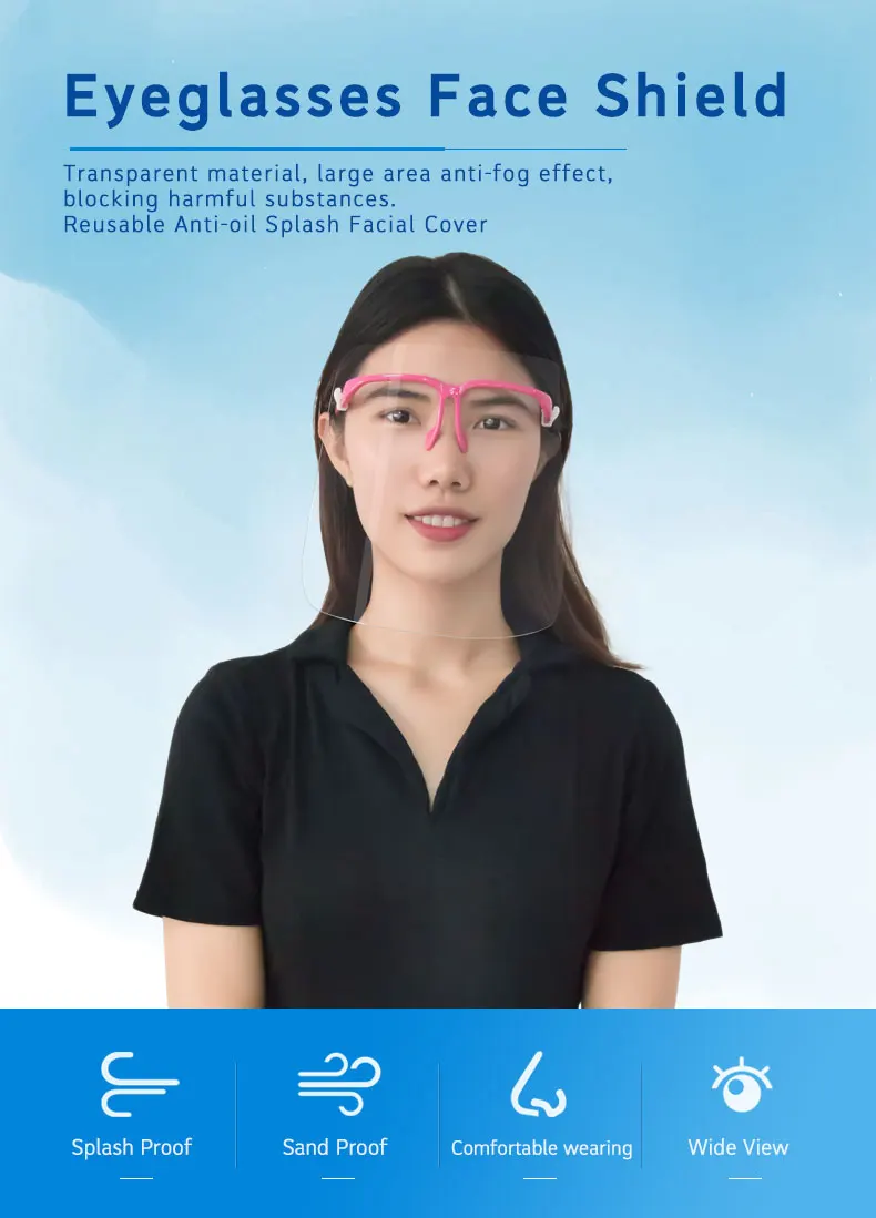 

mask Clear Anti Fog Plastic Protective Medical Adjustable Pvc Glasses Reusable Acrylic Dental Glasses Face Shields
