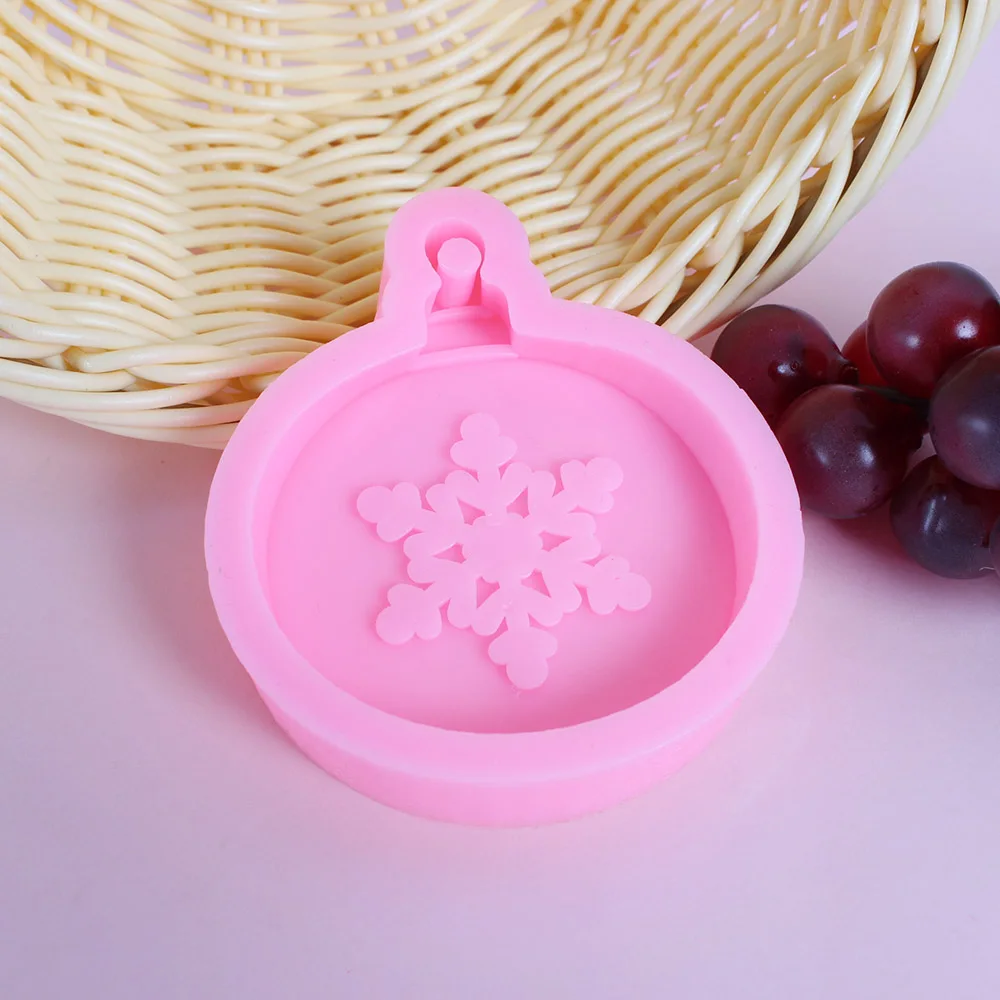 

3D Christmas Silicone Molds For Soap Snowflake DIY Xmas Chocolate Mold Sugar Craft Soap Mould Fondant Cake Decorating Tools