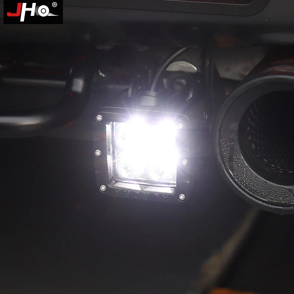 JHO 2x внедорожный задний бампер фонарь светодиодный светильник заднего хода для