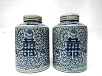 yizhu cultuer art collection china old a pair blue and white porcelain flower vase pot h 7 7inch family decoration gift