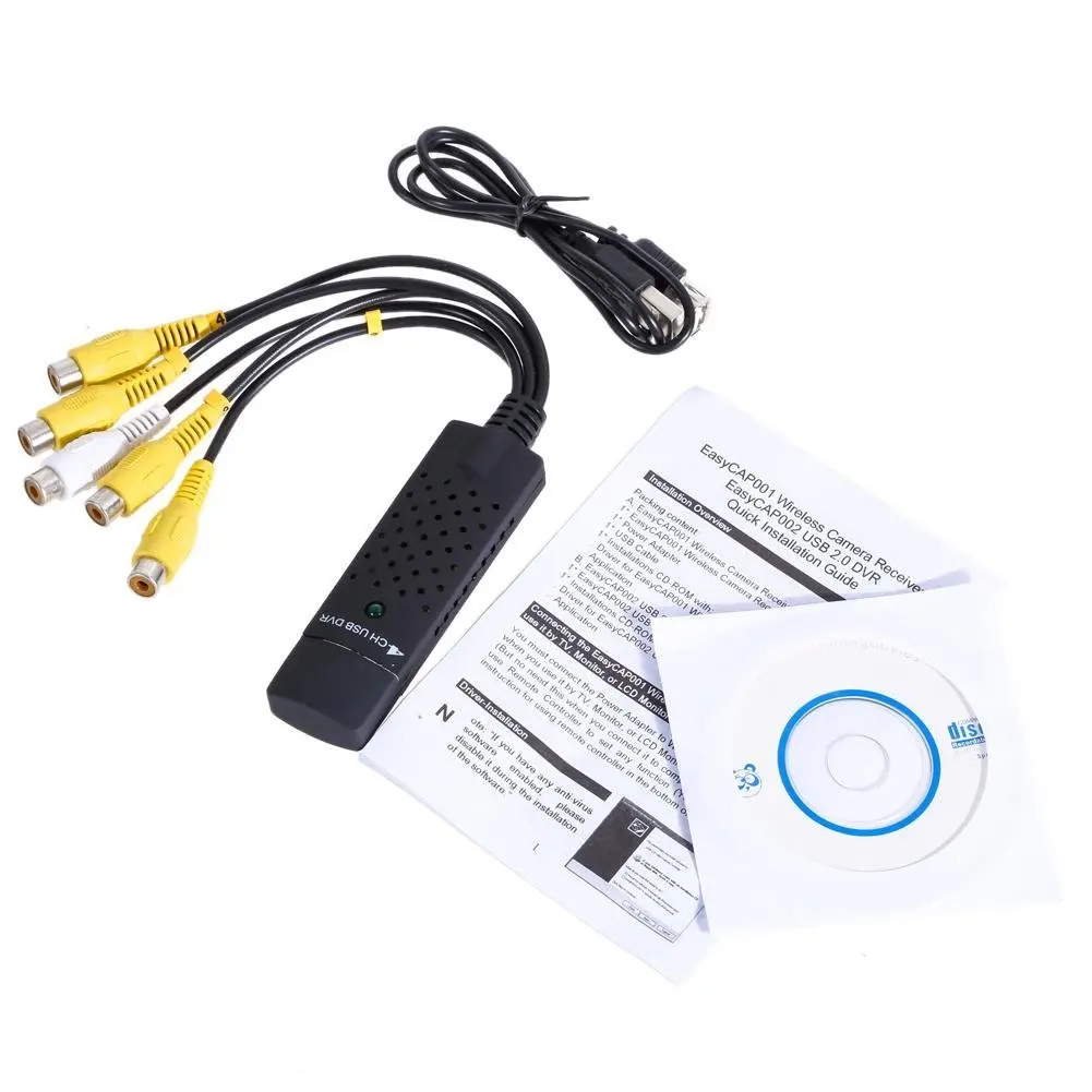 HBUDS 4 канала карта адаптера записи USB 2 0 DVR Видео Аудио CCTV безопасности Камера |