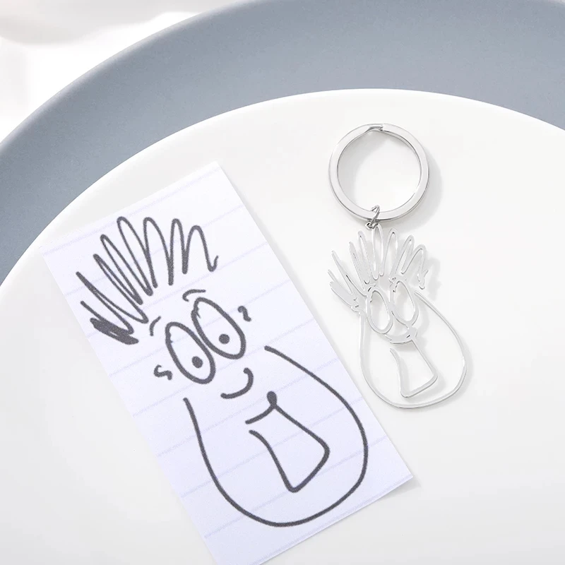 Брелок для ключей из нержавеющей стали персонализированный детский брелок с