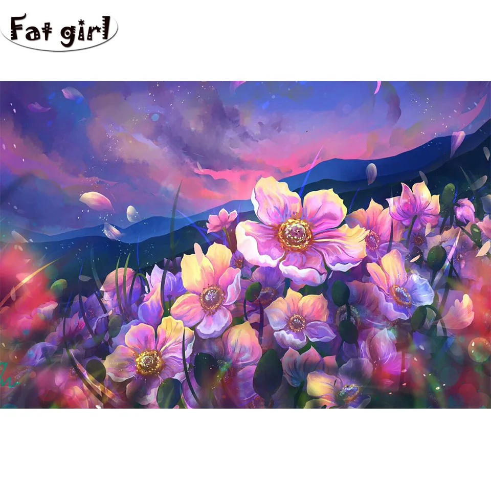 Набор для алмазной вышивки цветы | Дом и сад