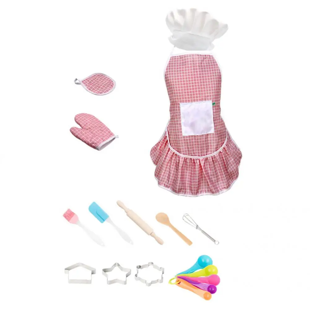 Chef Toy Combo Lovely Dress Up Clothes Kids Household Accessory Kitchen Cooking Kit | Дом и сад