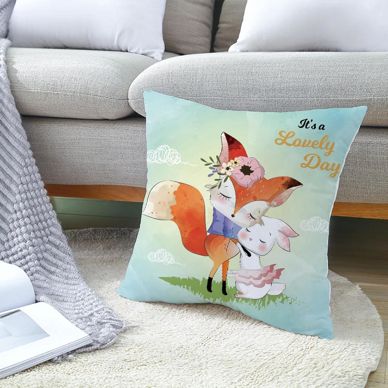 OIMG картонная наволочка в виде животного Детская для дивана 45*45 см|Наволочки| |