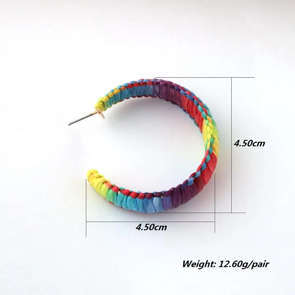 

Zouchunfu Lafite statement stud earrings new brand design Boho Oorbellen young girl handmade wedding fashion jewelry gift