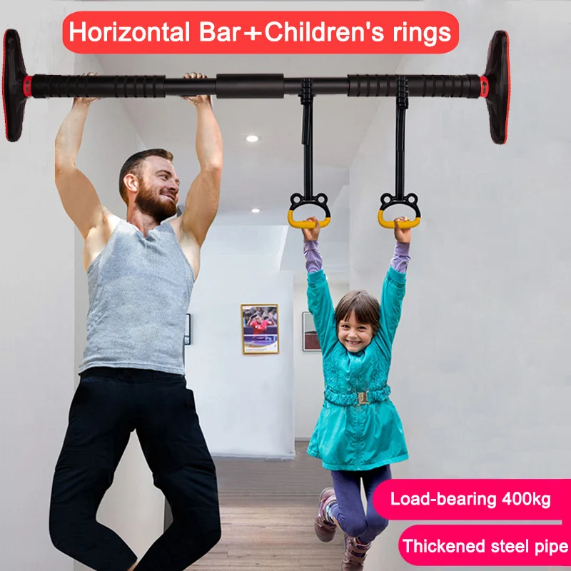 

65-100cm Home Wall Door Horizontal Bar Children's ring Adjustable турник Training Gym Exercise Sport Pull Up Fitness Equipment