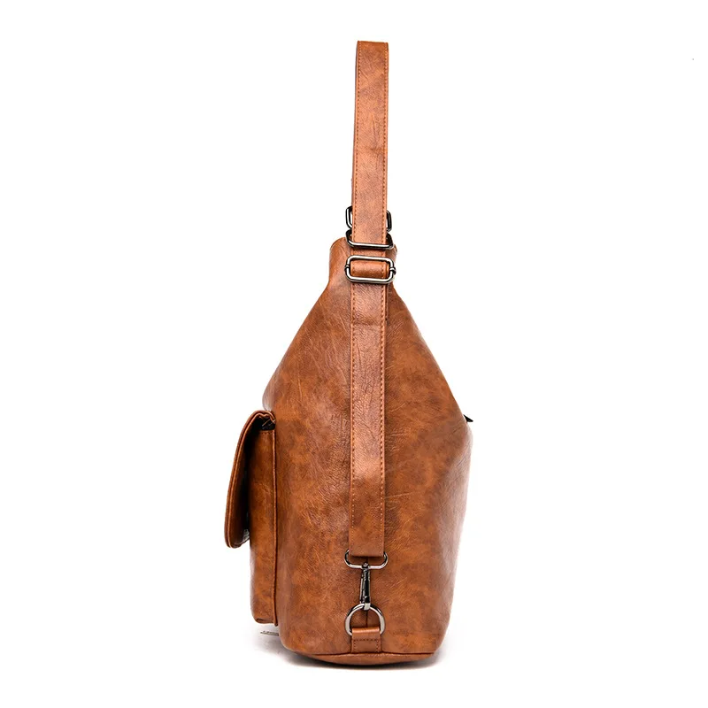 Многофункциональные модные сумки через плечо для женщин кожаные в стиле ретро