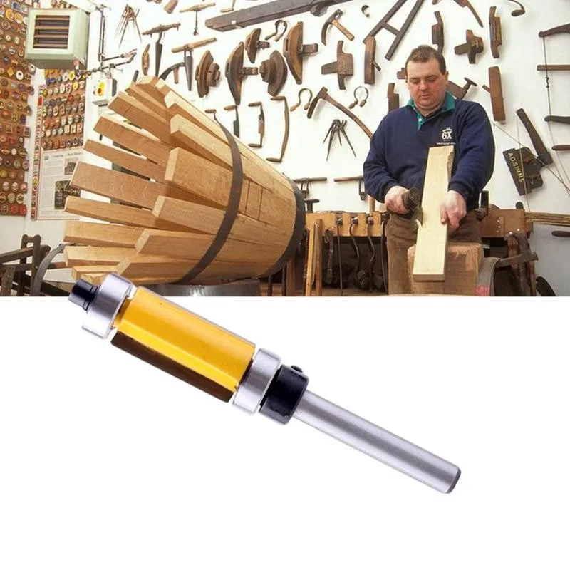 

1/4 Handle Double Bearing Trimming Knife High-grade Woodworking Engraving Milling Cutter Imitation Slotting Knifves Wood Tools