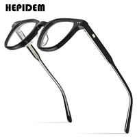 hepidem acetate glasses men oversize transparent square eyeglasses frame women optical prescription spectacles eyewear lutto