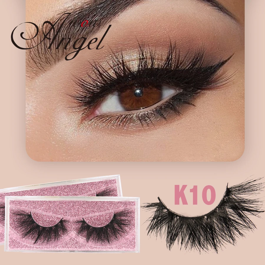 

WOWANGEL K Style Wholesale 3D Mink Lashes Natural False Eyelashe Dramatic Volume Fake Lashes Makeup Extension Eyelash For Beauty