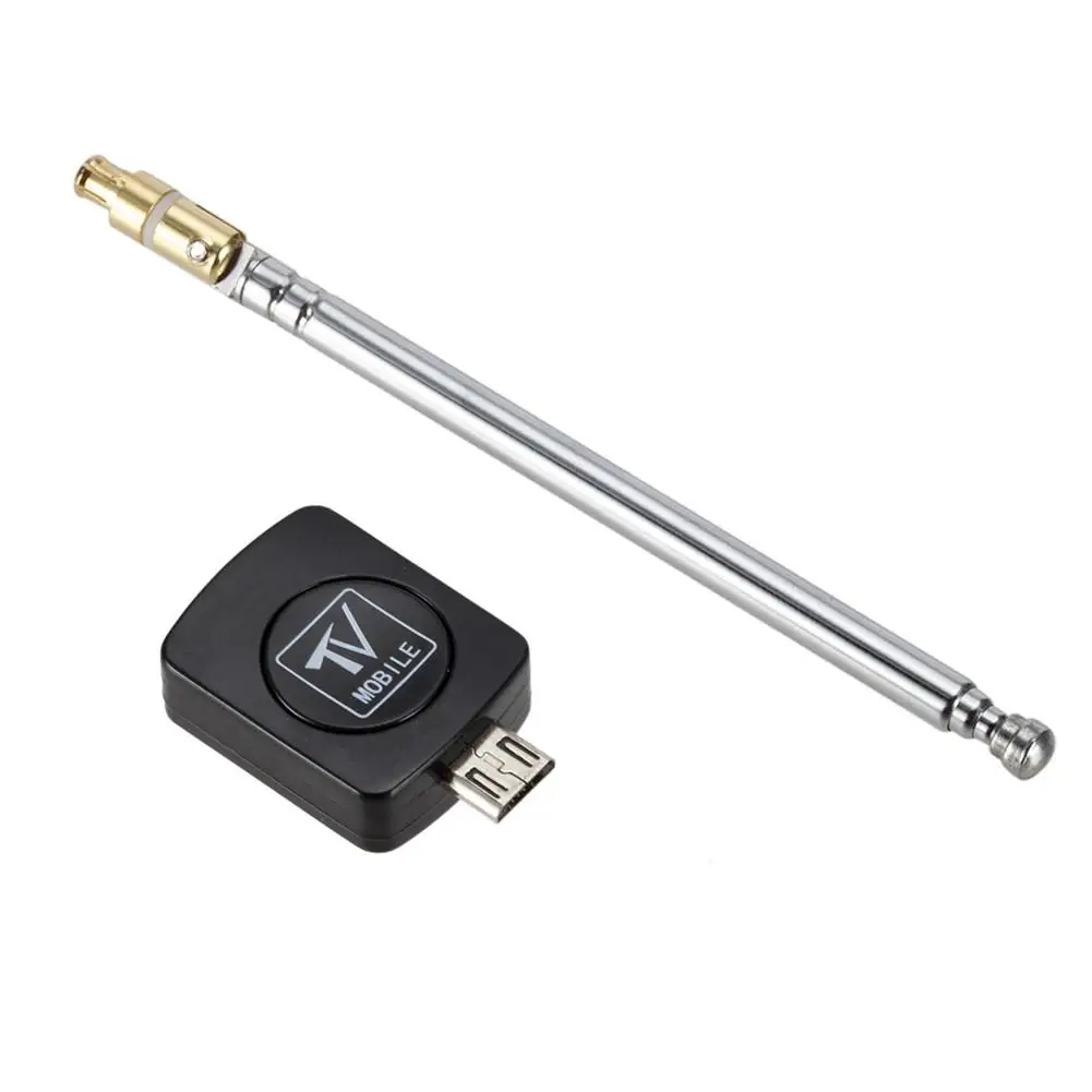 

HDTV Mini DVB-T Satellite TV Receiver Tuner Mini Black Antenna Tablet Smartphone Home Audio Video Equipment
