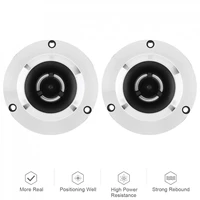 2pcs 1500w 4 inch 12v universal car auto tweeter with capacitor for vehicle auto cars stereo modified