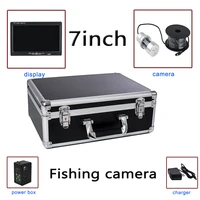 36pcs Night Vision LED 1000TVL HD 7inch Screen Lake Underwater Fishing Camera F08 with Aluminum Case Black 360 Degree Rotation