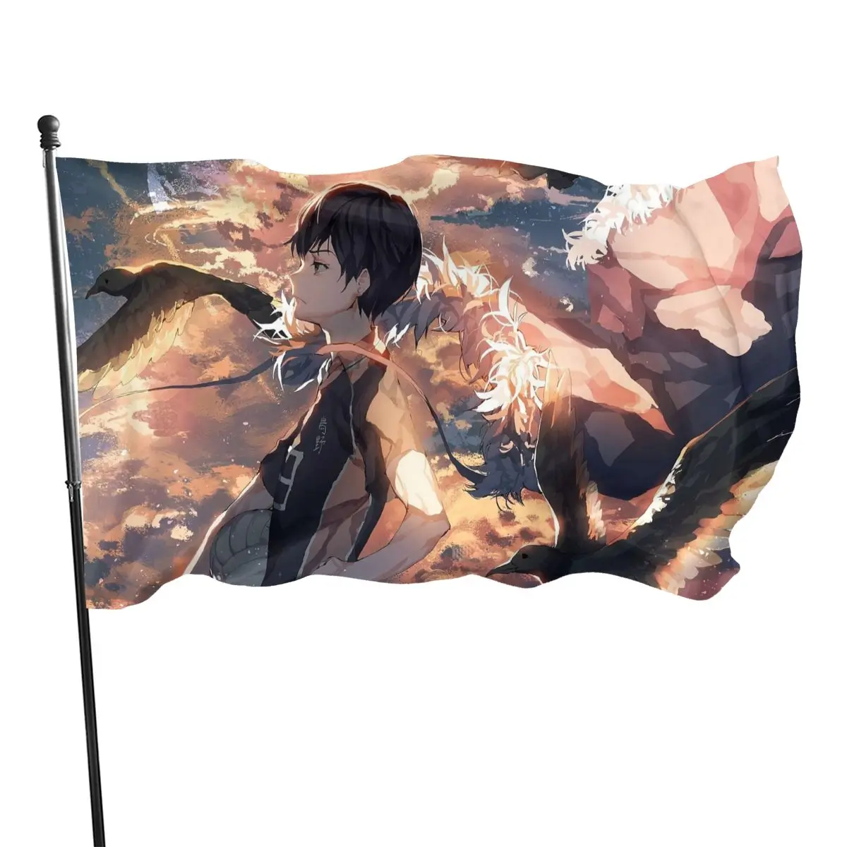 

90cmX150cm Japan Anime Haikyuu Pattern home decoration flag