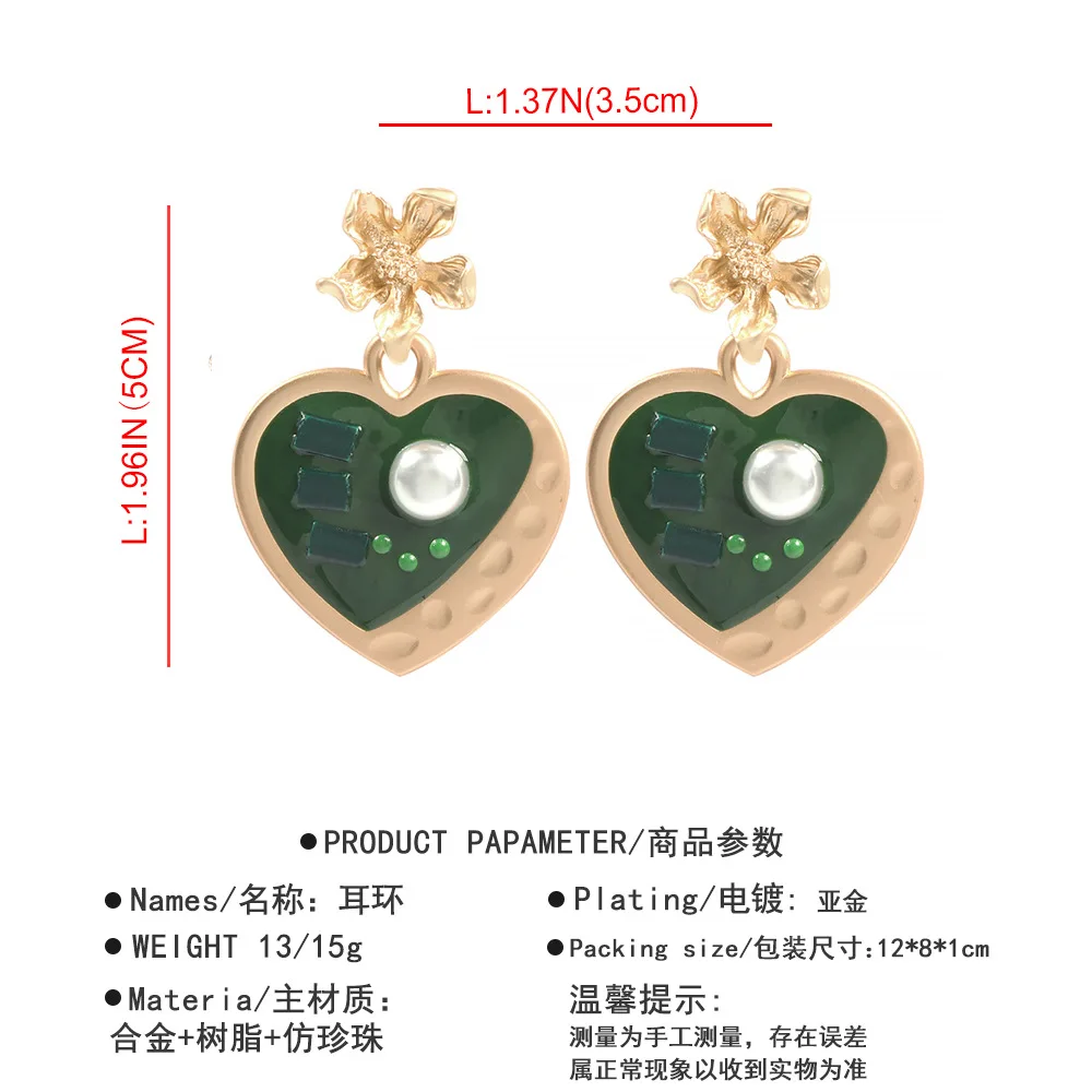 DIEZI панк стиль модные свисающие серьги в виде масляного сердца для женщин женские
