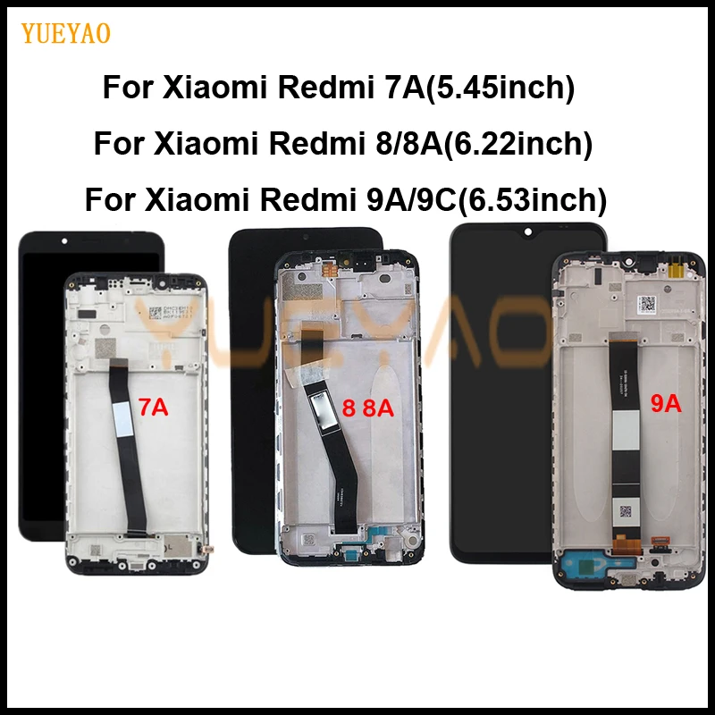 Без/с рамкой для XIaomi Redmi 7 7A 9 9A 8 8A ЖК дисплей сенсорный экран|Экраны мобильных