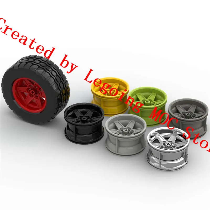 

Science and technology automobile building block moc-92912 + 15038 wheel hub tire 94 * 38mm connector ev3 assembly toy