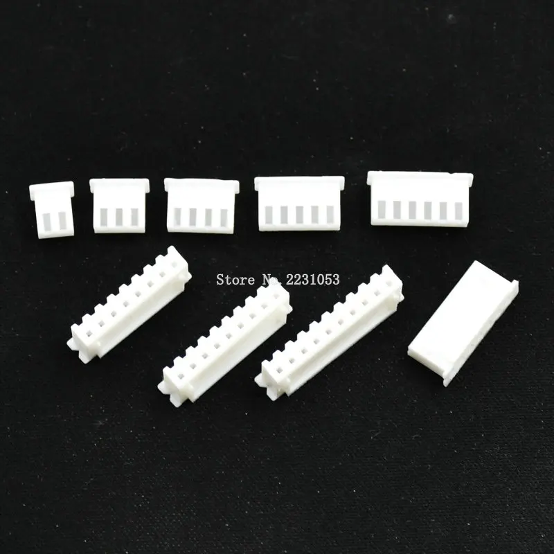 50PCS XH2.54 Connector 2.54mm Pitch Plastic Shell Housing 2P 3P 4P 5P 6P 7P 8P 9P 10Pin Electrical wire Terminal Plug | Строительство и