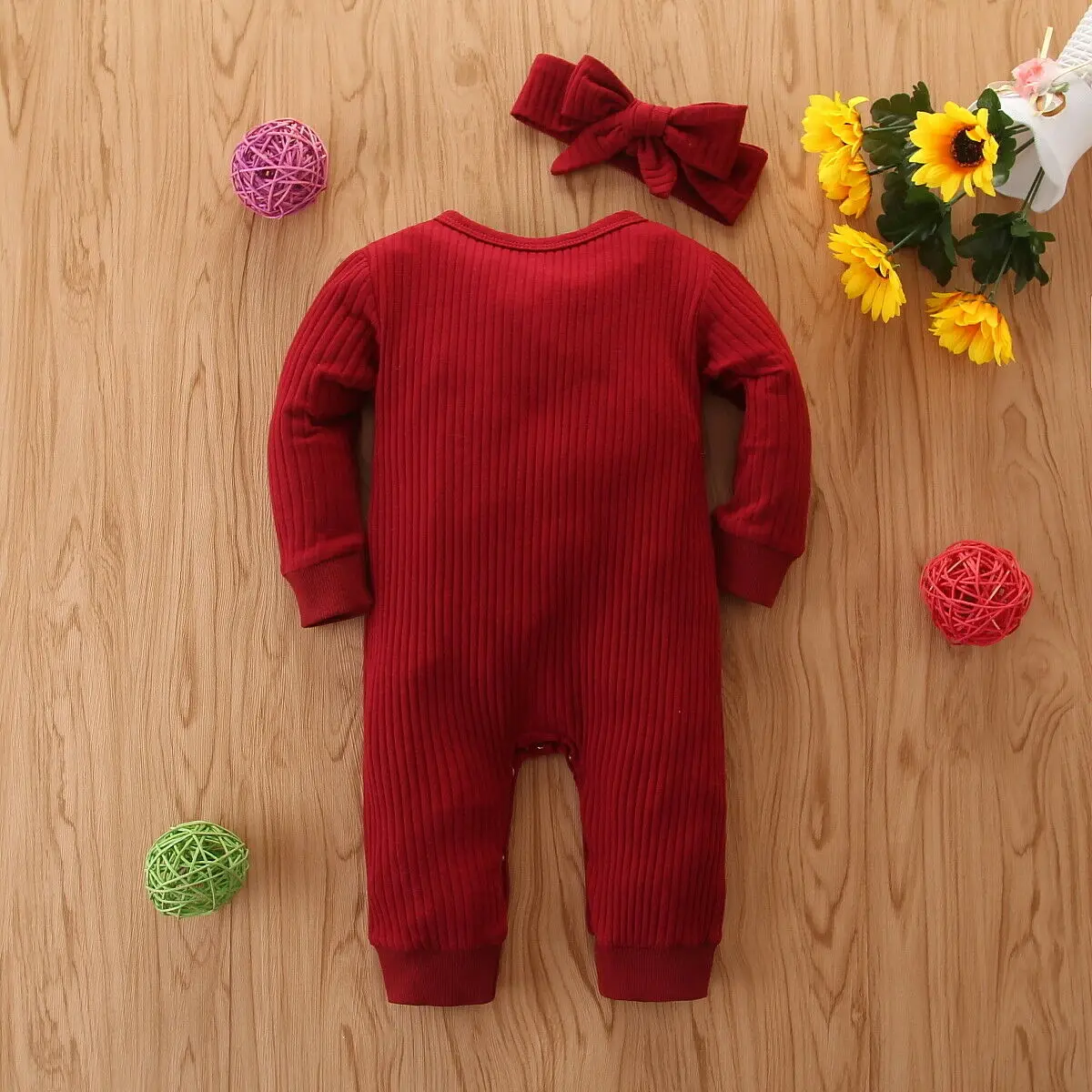 Детский комбинезон из 2 предметов для новорожденных однотонная одежда маленьких
