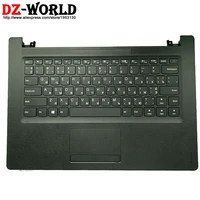 russian keyboard with shell c cover palmrest black upper case and touchpad for lenovo ideapad 110 14ibr ast laptop 5cb0l68919