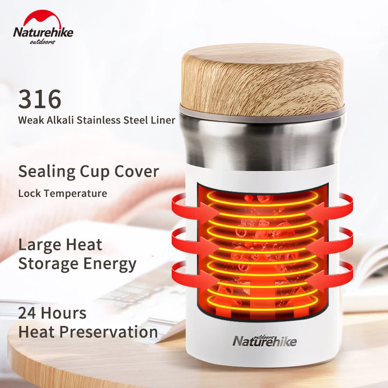

Naturehike Stainless Steel Lunch Box Tableware Long Insulation Portable 400ml Vacuum Insulation Burning Pot With Spoon