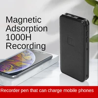 new digital voice recorder voice activated long distance record dictaphone with strong magnetic power bank mp3 u disk 4 in 1