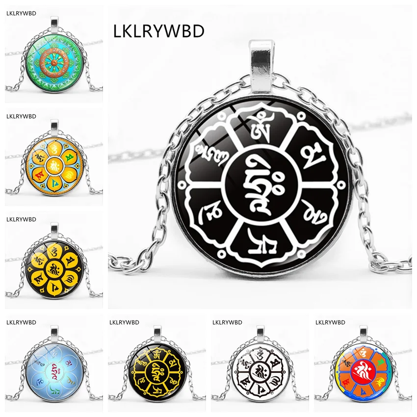 Винтажная буддистская мантра из шести слов новое креативное серебряное