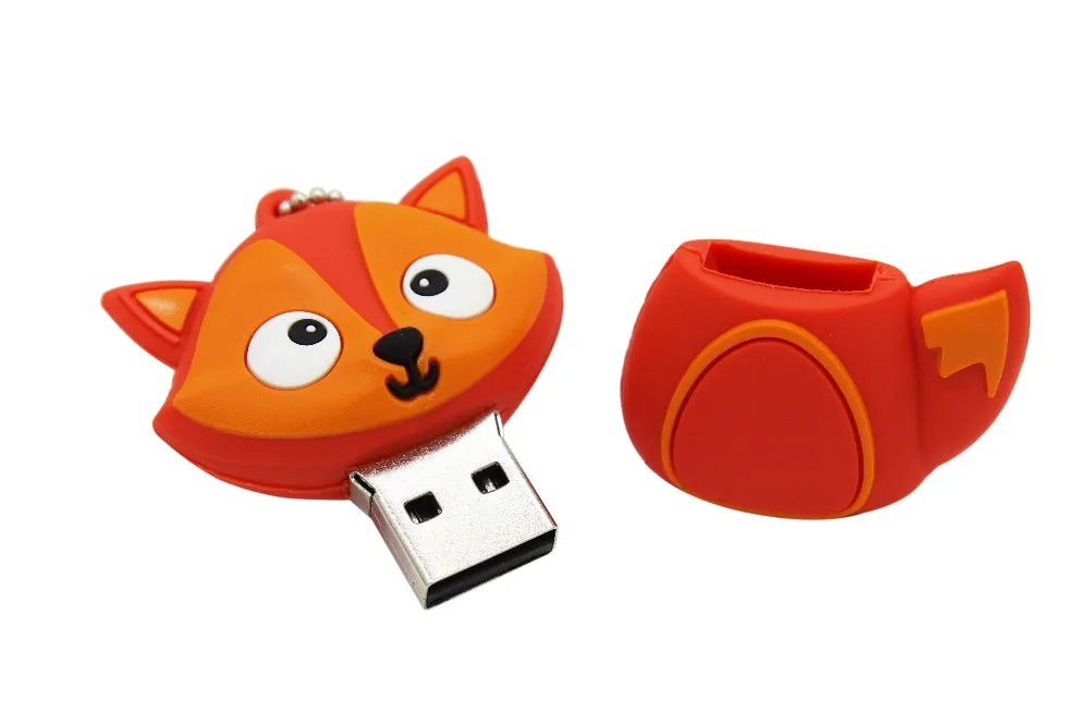 TEXT ME 64GB мультфильм Пингвин сова лиса стиль usb флеш-накопитель usb 2,0 4GB 8GB 16GB 32GB флешка, подарок