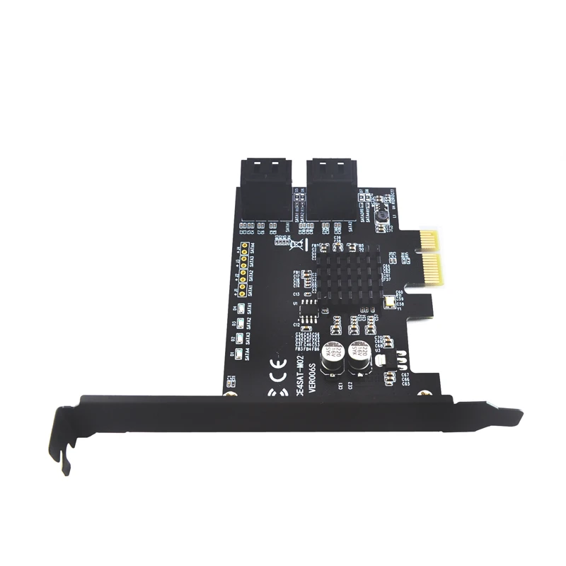 Плата контроллера Marvell 88SE9215 плата с 4 портами SATA III PCI Express поддержка материнской