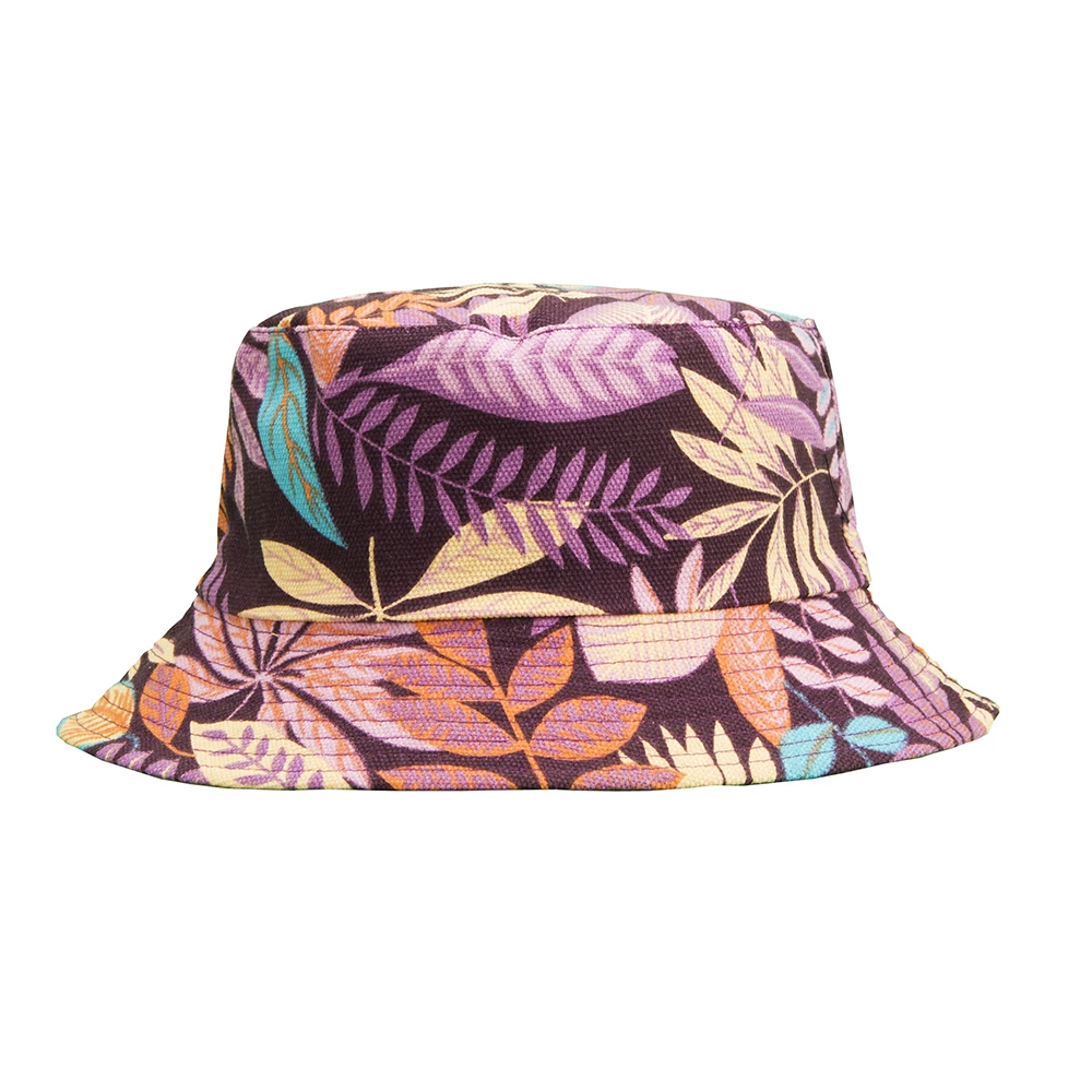 Шляпа с принтом листьев панама национальным в виде ветра и летняя парусиновая