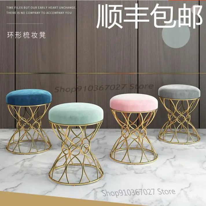 Скандинавский роскошный стул для макияжа тканевый подвесной столик спальни