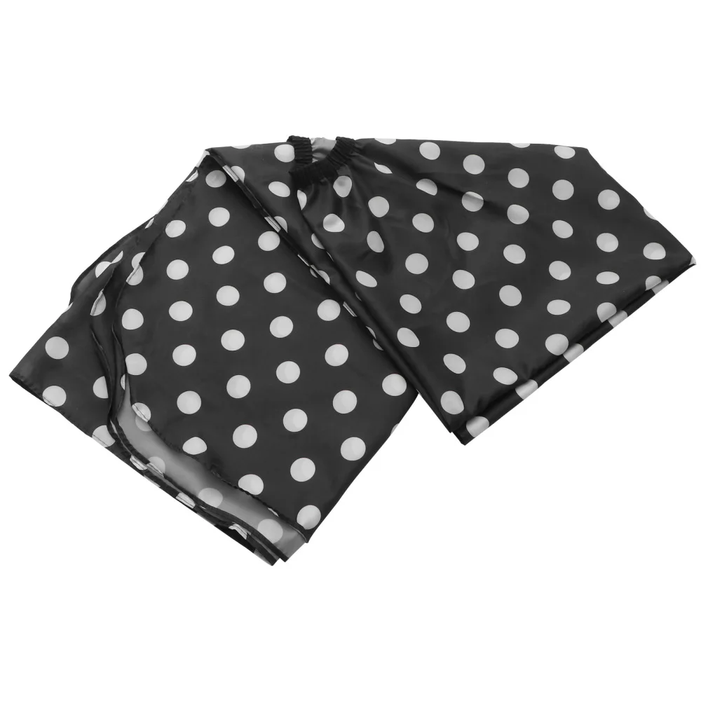 

Anti-static Hairdressing Cape Practical Haircut Cape Hair Cutting Cloak Haircut Gown for Barber Shop (Black, Round Dot Pattern)