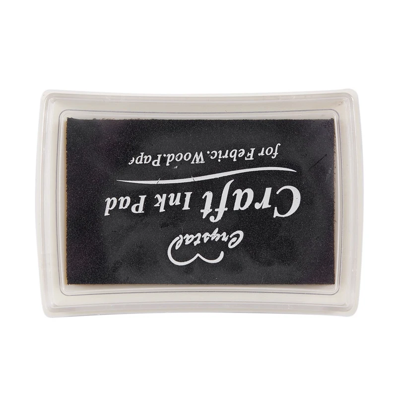 ABUI чёрная чернильная Подушка Inkpad резиновый штамп для печати пальцев ремесло