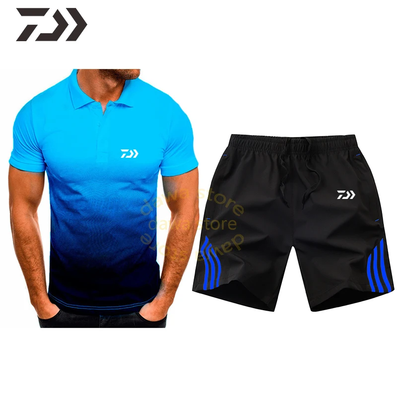 

Summer t Shirt Men Suit for Fishing Clohtes Breathable Fishing Shirt Polo Men Tees Fishing Wear Quick Dry Outdoor Fishing Pants