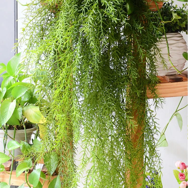 Зеленое Длинное искусственное растение Канадская сосна цветочная гирлянда