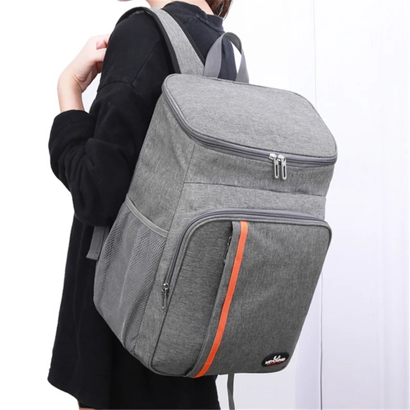 18L Large Capacity Leak Proof Lunch Backpack Thermal Large Picnic Cool and Warm Insulated Bag Outdoor Storage Shoulder Bag